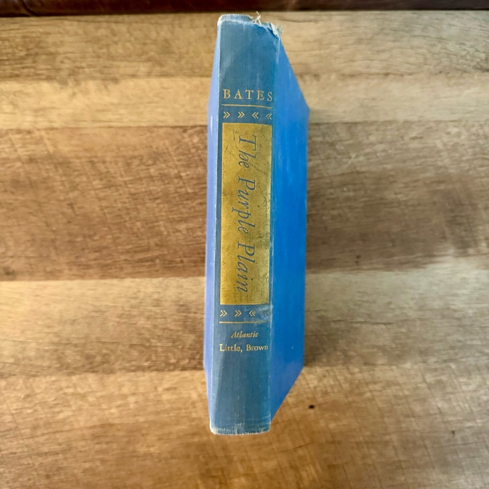 Vintage 40s Book The Purple Plain by H.E. Bates 1947 Blue Hardcover